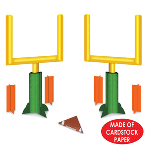 Bulk 3-D Football Goal Post Centerpieces (Case of 24) by Beistle