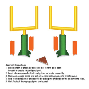 Bulk 3-D Football Goal Post Centerpieces (Case of 24) by Beistle