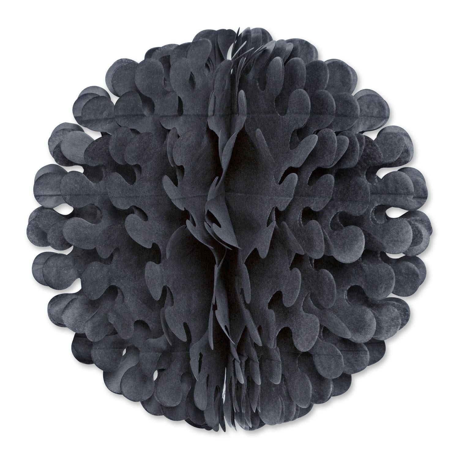 19 Inch- Beistle Tissue Flutter Party Ball - black