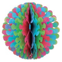 Tissue Flutter Party Ball - cerise - Light green - turquoise