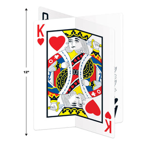 3-D Playing Card Centerpiece, party supplies, decorations, The Beistle Company, Casino, Bulk, Casino Party Supplies, Casino Party Decorations 