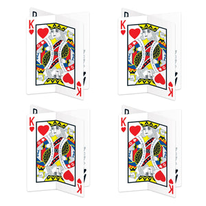 3-D Playing Card Centerpiece, party supplies, decorations, The Beistle Company, Casino, Bulk, Casino Party Supplies, Casino Party Decorations 