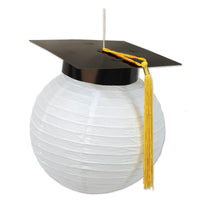 Beistle Grad Cap Graduation Party Paper Lanterns (2/Pkg)