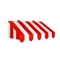 Beistle 3-D Red & White Awning Party Wall Decoration