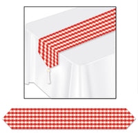 Beistle Printed Gingham Party Paper Table Runner
