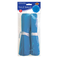 Tulle Balls Blue, party supplies, decorations, The Beistle Company, General Occasion, Bulk, General Party Decorations, Tulle Balls 
