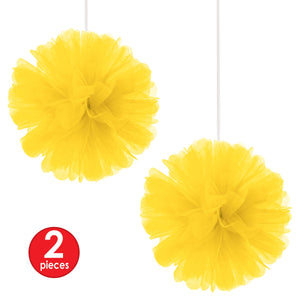 Tulle Balls Yellow, party supplies, decorations, The Beistle Company, General Occasion, Bulk, General Party Decorations, Tulle Balls 