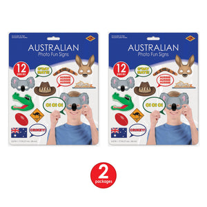 Australian Photo Fun Signs, party supplies, decorations, The Beistle Company, Australian, Bulk, Other Party Themes, Olympic Spirit - International Party Themes, Australian Themed Decorations