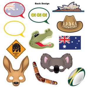 Australian Photo Fun Signs, party supplies, decorations, The Beistle Company, Australian, Bulk, Other Party Themes, Olympic Spirit - International Party Themes, Australian Themed Decorations