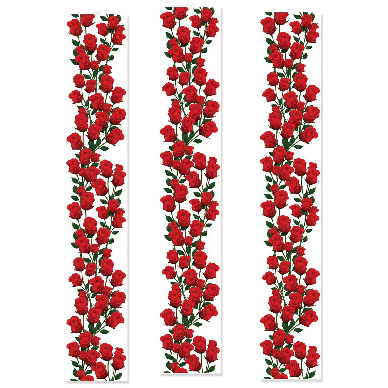 Beistle Roses Party Panels (3/Pkg)