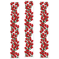 Beistle Roses Party Panels (3/Pkg)