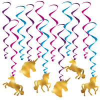 Beistle Unicorn Party Whirls (12/Pkg)