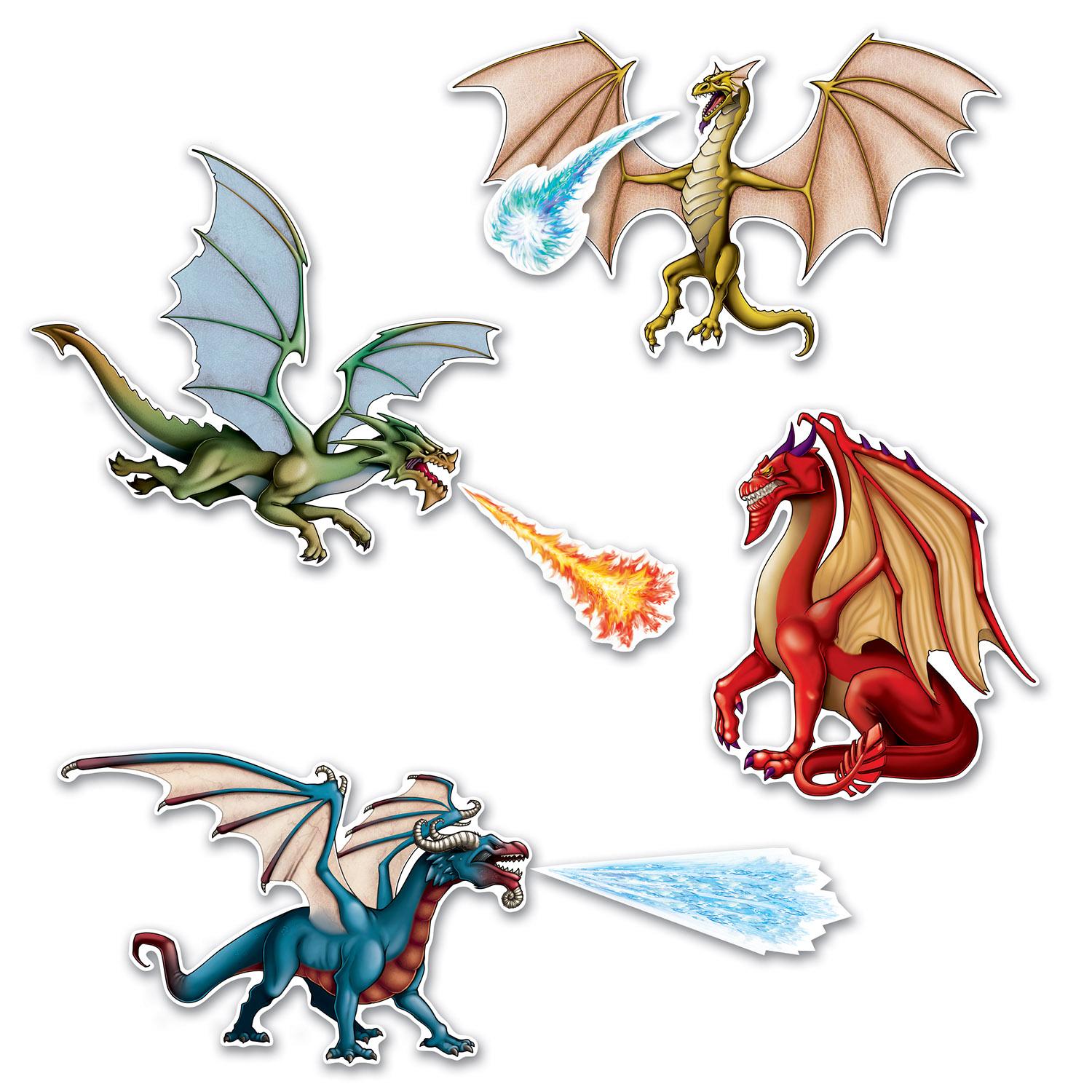 Beistle Dragon Party Cutouts (7/Pkg)
