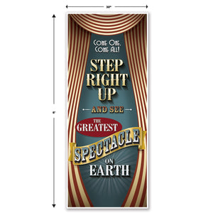 Bulk Vintage Circus Door Cover (Case of 12) by Beistle