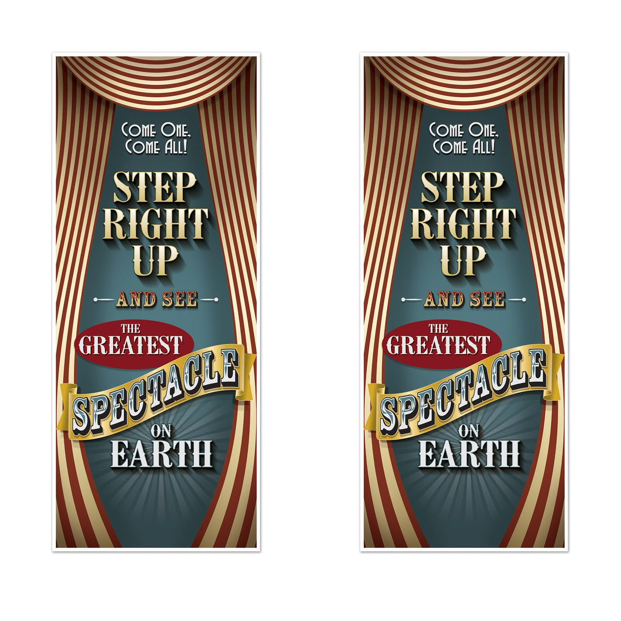 Bulk Vintage Circus Door Cover (Case of 12) by Beistle