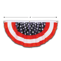 Stars & Stripes Fabric Bunting (Case of 6)