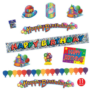 Bulk Happy Birthday Party Kit (6 Kits per Case) by Beistle