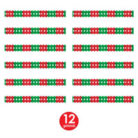 Christmas Arcade Garland - red & green