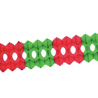 Beistle Christmas Arcade Garland - red & green