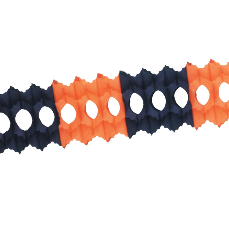 Beistle Halloween Packaged Arcade Garland - orange & black