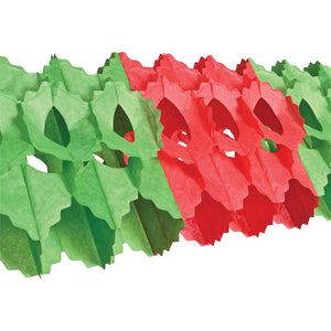 Beistle Christmas Packaged Arcade Garland - red & green