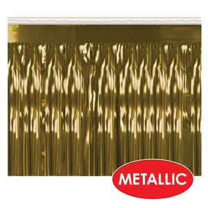 1-Ply Metallic Fringe Drape - gold