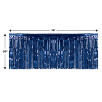 Bulk Pkgd 1-Ply Metallic Table Skirting - navy (Case of 6) by Beistle