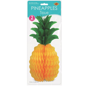 Bulk Luau Party Tissue Pineapples (Case of 24) by Beistle