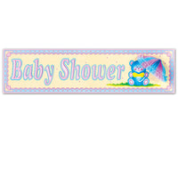 Beistle Baby Shower Sign with Tissue Parasol