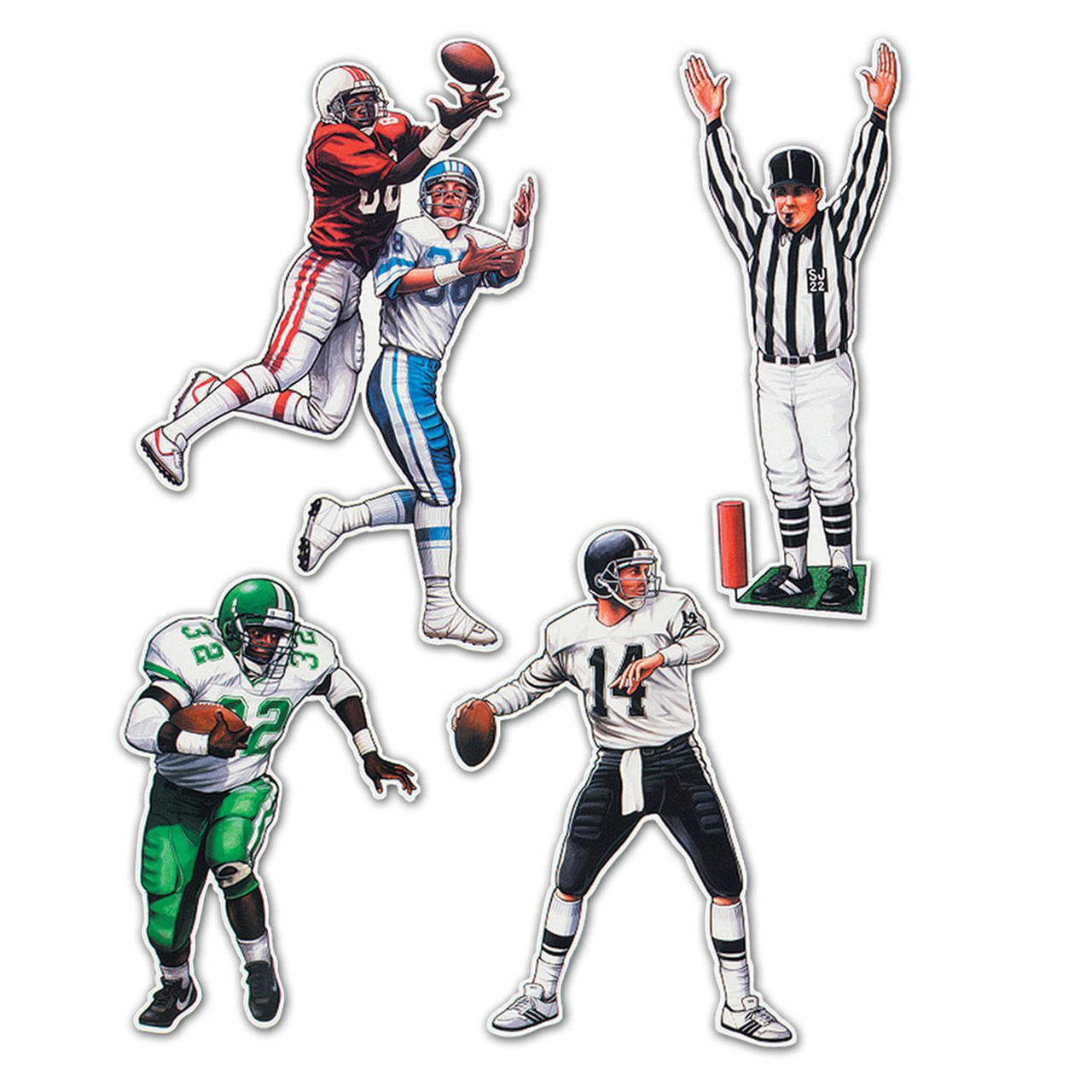 Beistle Football Party Figures (4/Pkg)