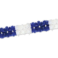 Beistle Oktoberfest Pageant Garland - blue & white