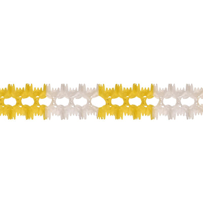 Beistle Party Pageant Garland - canary & white