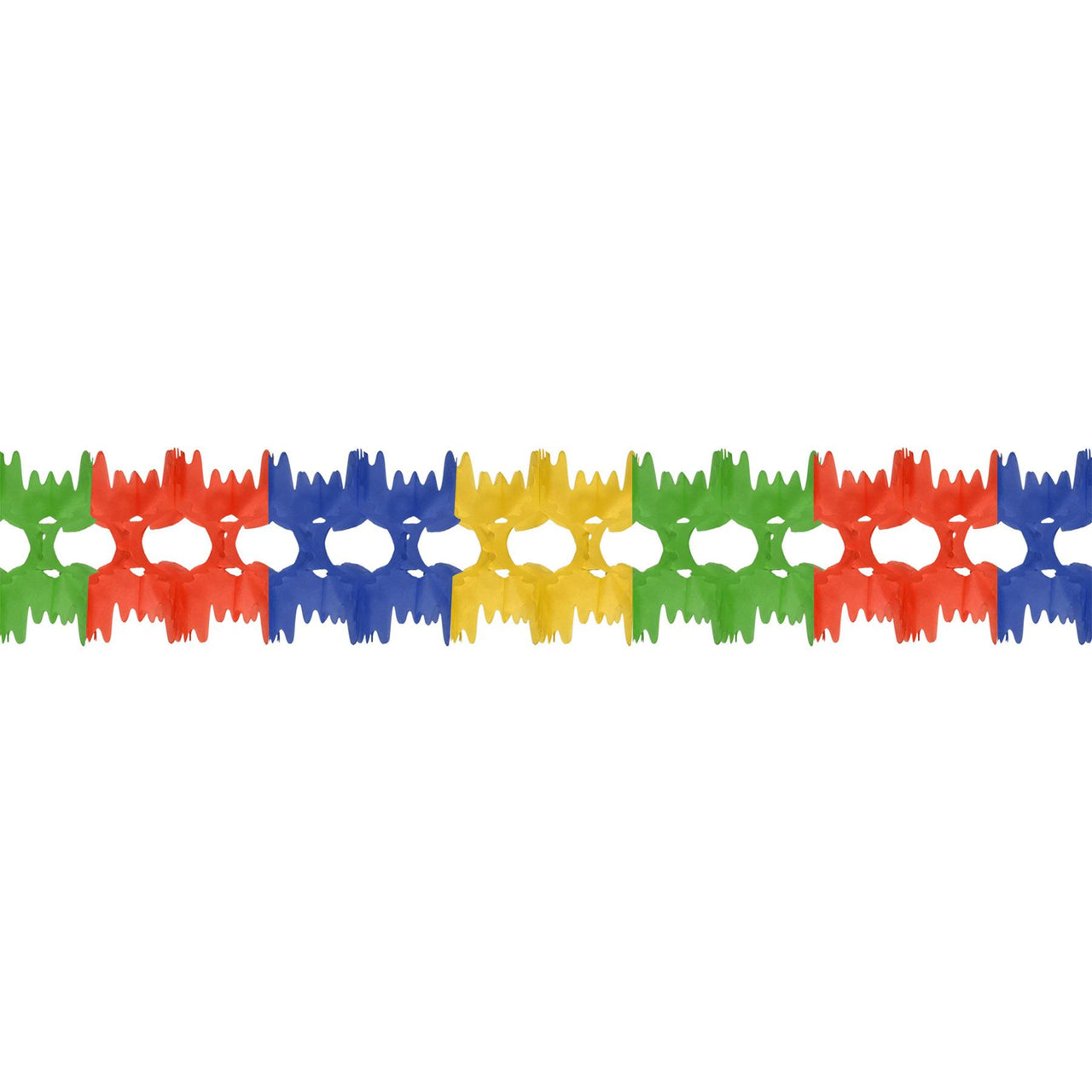 Beistle Party Pageant Garland - green - red - blue - canary