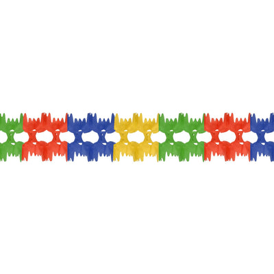 Beistle Party Pageant Garland - green - red - blue - canary