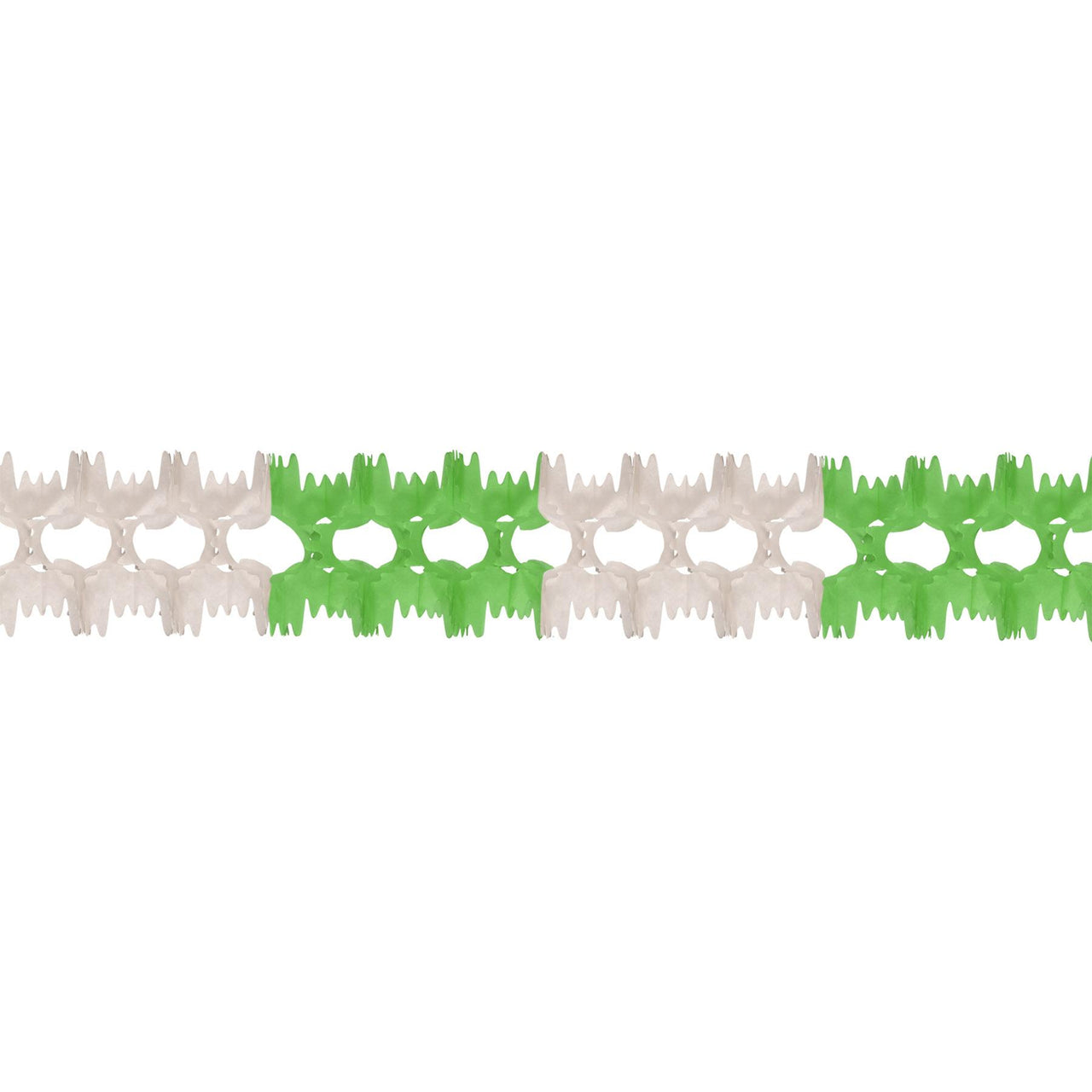 Beistle St. Patrick's Day Pageant Garland - green & white