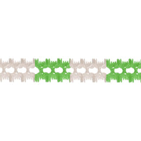 Beistle St. Patrick's Day Pageant Garland - green & white