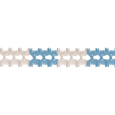 Beistle Party Pageant Garland - Light blue & white
