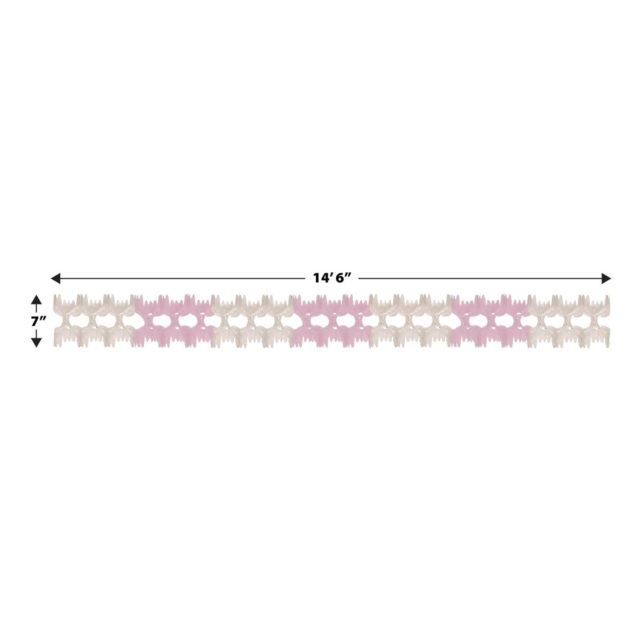 Party Decorations - Pageant Garland - pink & white