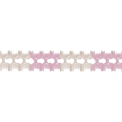 Beistle Party Pageant Garland - pink & white
