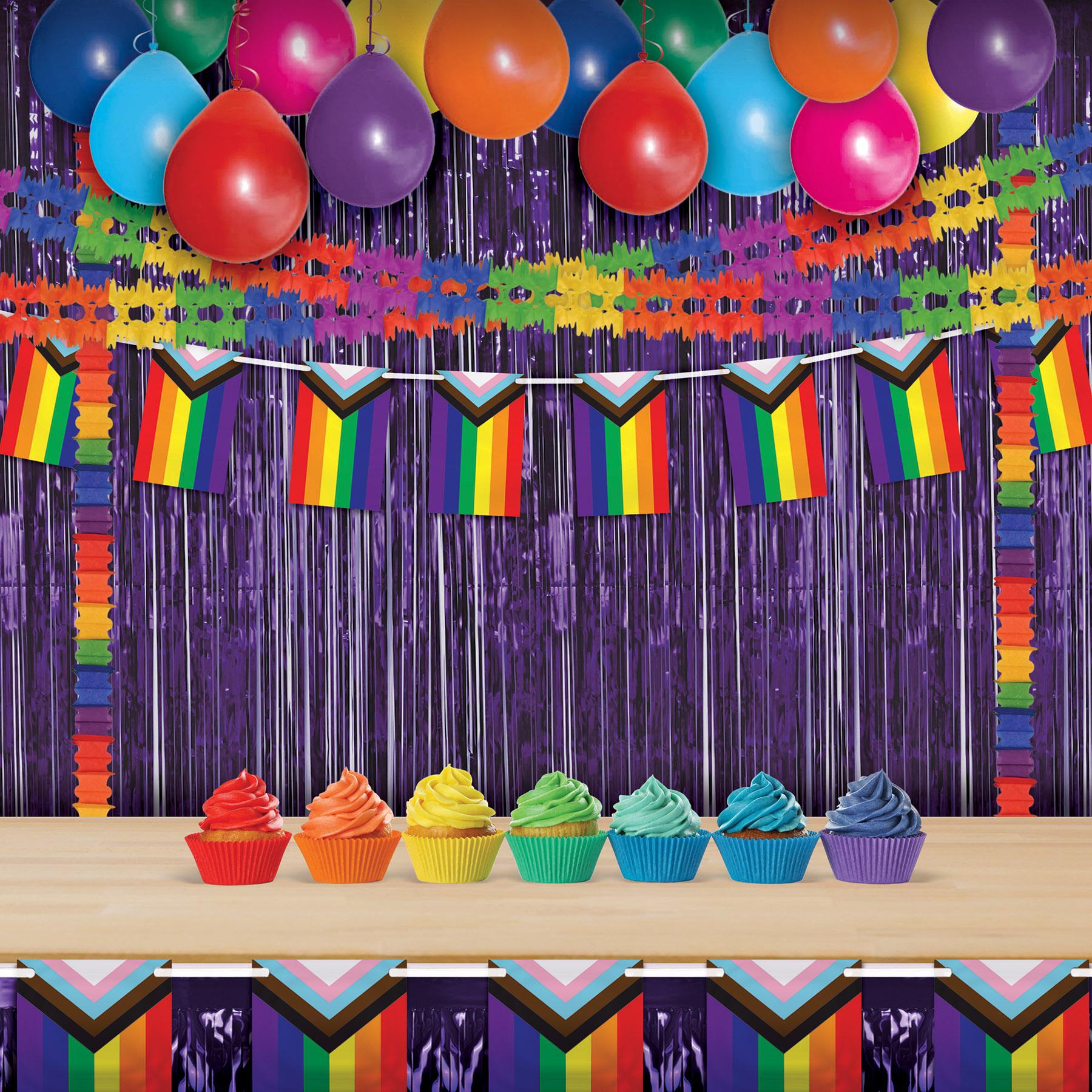 Beistle Party Pageant Garland - rainbow