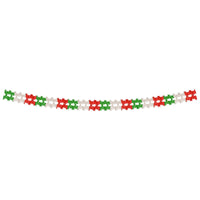 Pageant Garland - red, white, green 