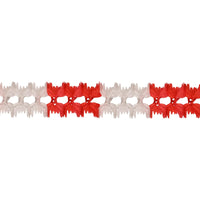 Beistle Valentine's Day Pageant Garland - red & white