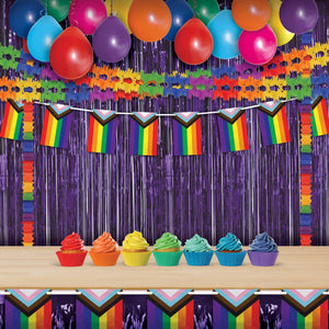 Party Decorations - Packaged Pageant Garland - rainbow