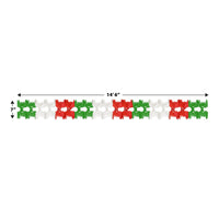 Bulk Pageant Garland red, white, green (Case of 12) by Beistle