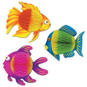 Beistle Luau Party Color-Brite Tropical Fish