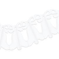 Beistle Westminster Bell Garland - white