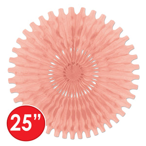 Tissue Fan Blush Pink, party supplies, decorations, The Beistle Company, General Occasion, Bulk, General Party Decorations, Party Tissue Fans
