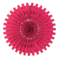 Beistle Party Tissue Fan - cerise