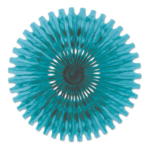 Beistle Party Tissue Fan - turquoise
