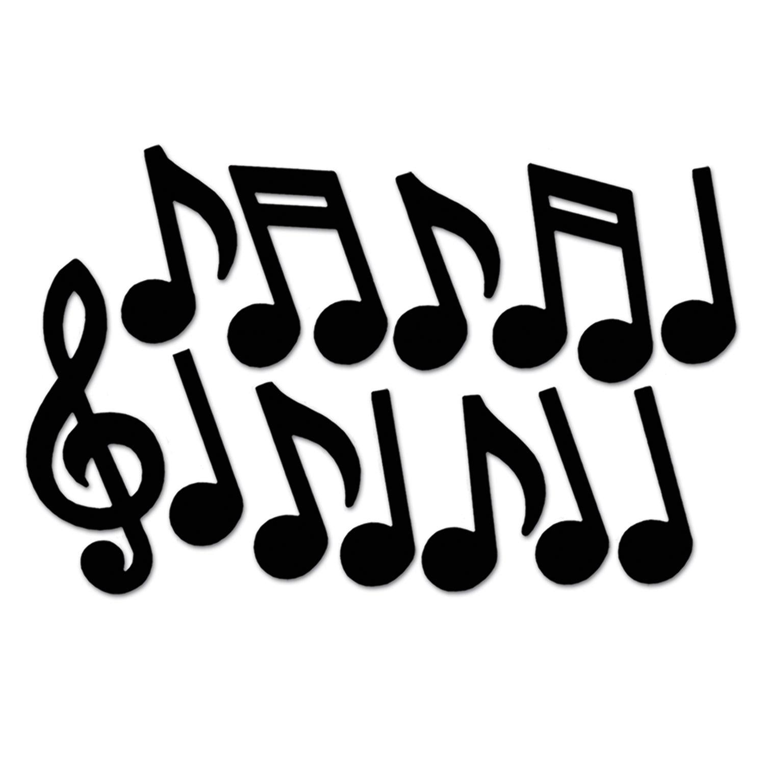 Beistle Musical Notes Party Silhouettes (12/Pkg)